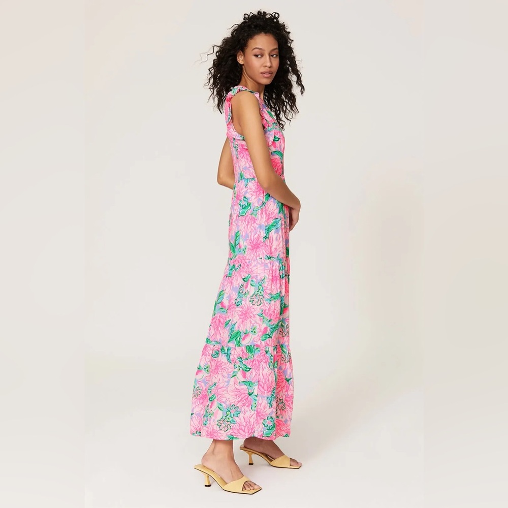 Lilly Pulitzer Destini Maxi floral long dress Size 4